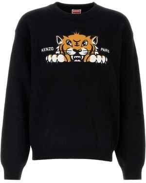 KENZO Wool Blend Sweater - Black