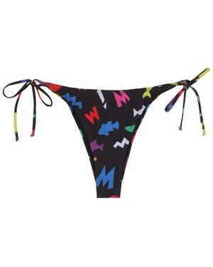 Moschino All Over Print Bikini Briefs - Blue