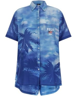 Polo Ralph Lauren Complete 'Palme' Print - Blue