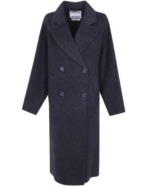 Essentiel Antwerp "Kelp" Double Face Coat - Blue