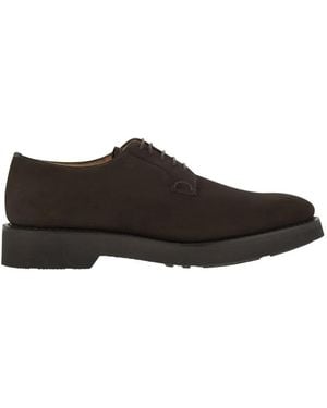 Church's Suede Calfskin Derby - Black