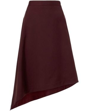 Bottega Veneta Grape Wool Skirt - Purple