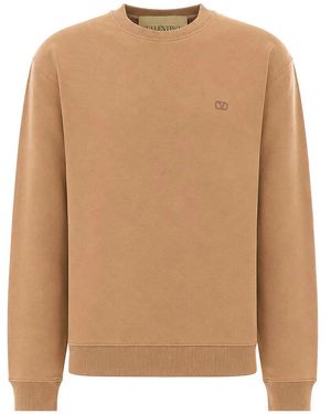 Valentino Garavani Vlogo Signature Sweatshirt - Brown
