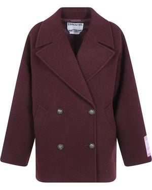 Essentiel Antwerp "Kidney" Oversized Coat - Purple