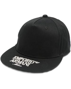 Emporio Armani Logo Baseball Cap - Black