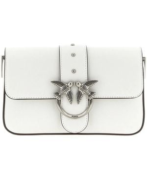 Pinko 'Mini Love Slouchy' Shoulder Bag - White