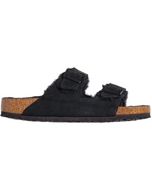 Birkenstock Arizona Sandal With Fur - White