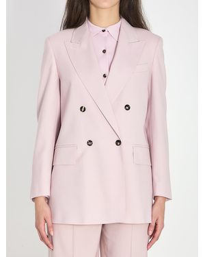 Max Mara Double-Breasted Ombrosa Jacket - Pink