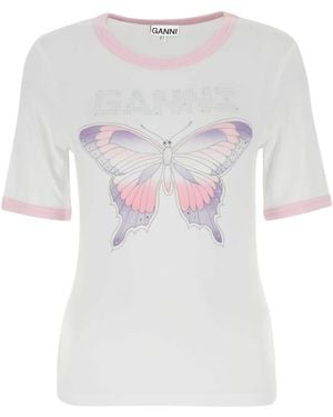 Ganni T-Shirt - White