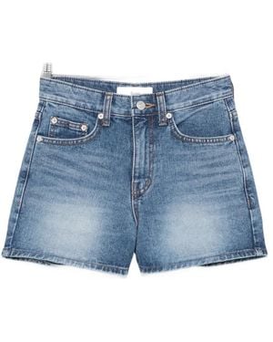 DUNST Denim Mini Shorts - Blue