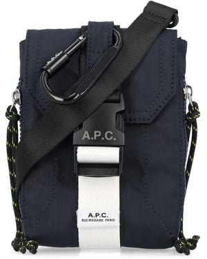 A.P.C. Treck Crossbody Pouch - Blue