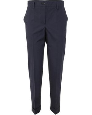 P.A.R.O.S.H. Plain Cotton Pants - Blue