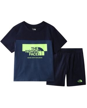 The North Face Summer Set T-Shirt And Shorts - Blue