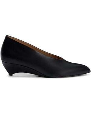 Jil Sander Arc Leather Pumps - Blue