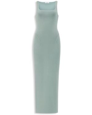 Alaïa Alaia Fitted Silk-Knit Dress - Green