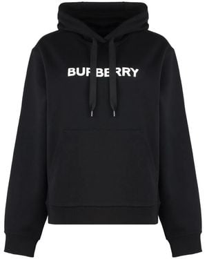 Burberry Cotton Hoodie - Black