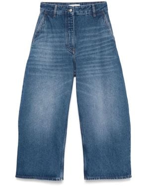 Studio Nicholson Cropped Denim Jeans - Blue
