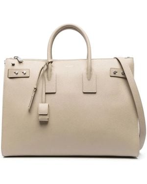 Saint Laurent Ysl Bv Sdj Tote - Natural