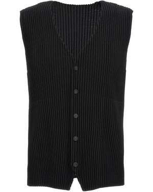 Homme Plissé Issey Miyake 'Basics' Vest - Black