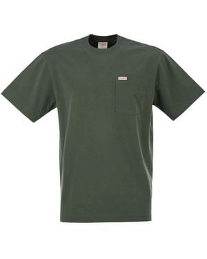Filson Cotton T-Shirt With Patch Pocket - Green