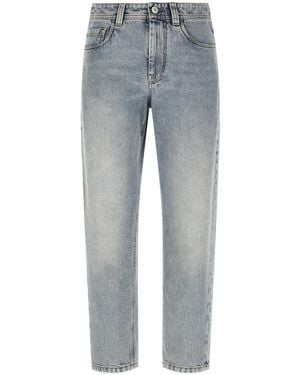 Brunello Cucinelli 'Baggy Tapered' Jeans - Blue