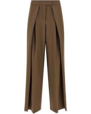 Nude Palazzo Pants - Brown