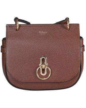 Mulberry Calfskin Leather Crossbody Bag - Purple
