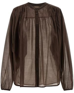 Twinset Twin Set Voile Shirt - Brown