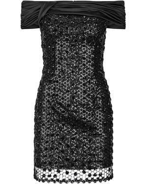 ROTATE BIRGER CHRISTENSEN Sequins Mini Dress - Black