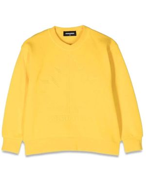 DSquared² Slouchy Fit Crewneck Sweatshirt - Yellow