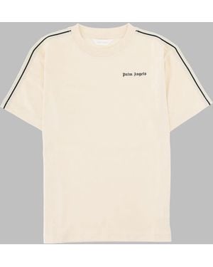 Palm Angels Pa Minitrack Reg. T-Shirt S/S Off - Natural