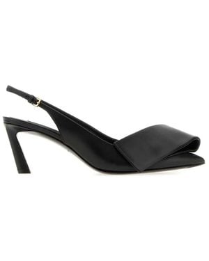 Givenchy Twisted Ribbon Slingback 65Mm - Black
