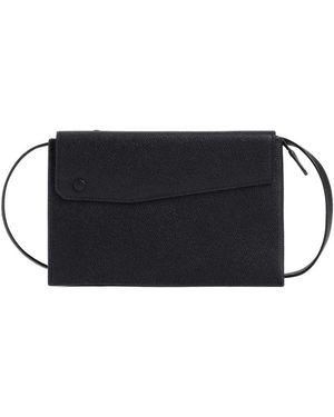 Valextra Trio Crossbody Bag - Black