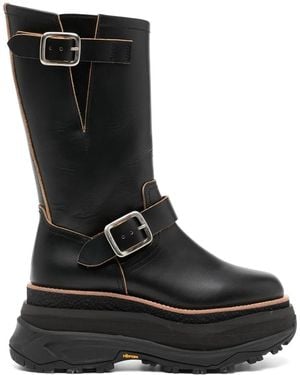 Sacai Engineer Boots - Black