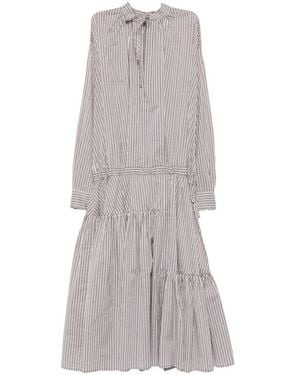 Dries Van Noten Abito Lungo Denvo - Gray