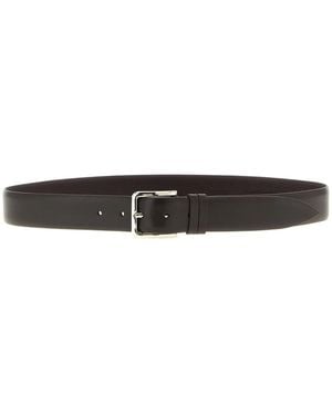 ZERBINI CLAUDIO Leather Belt - White