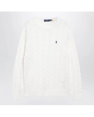 Polo Ralph Lauren Cable-Knit Cotton Jumper - White