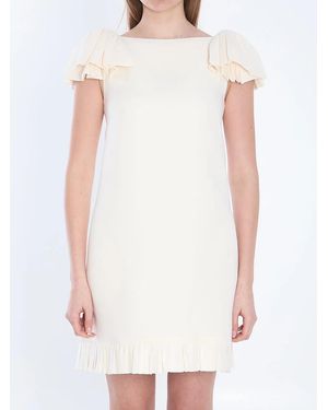 Valentino Garavani Crepe Couture Dress - White