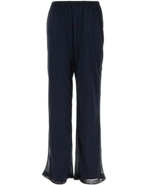 Ferragamo Pantalone Palazzo Maglia - Blue