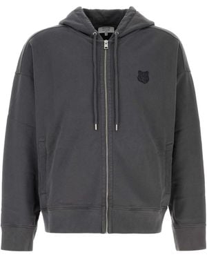 Maison Kitsuné Dark Cotton Sweatshirt - Gray
