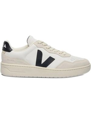 Veja Leather Flat Shoes - White