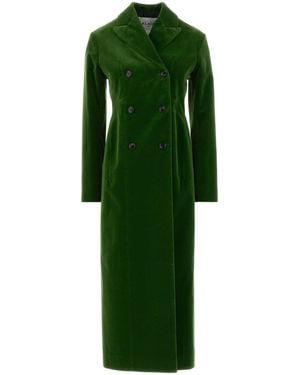 Alaïa Alaia Tailored Coat Cotton Velvet - Green