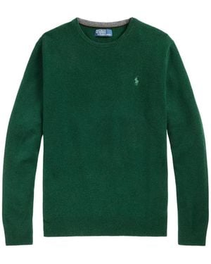 Polo Ralph Lauren Wool Jumper With A Crew Neck Design - Green