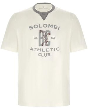 Brunello Cucinelli Printed T-Shirt - White