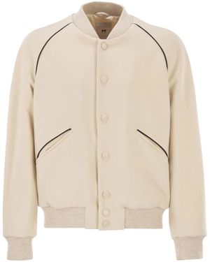 PT Torino Wool And Cashmere Drap Jacket - Natural