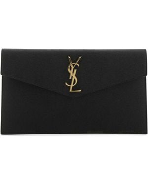 Saint Laurent Ysl Pouch Medium - Black