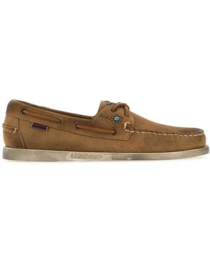 Sebago Suede Portland Flesh Out Loafers - Brown