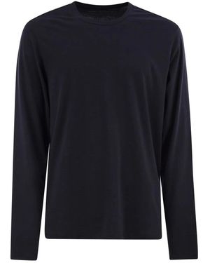 Majestic Long-Sleeved Crew-Neck T-Shirt - Blue
