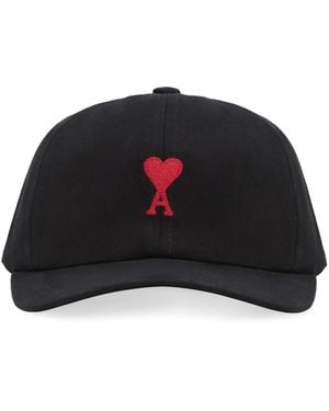 Ami Paris Logo Baseball Cap - Black