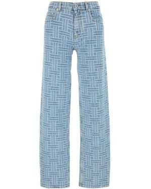 KENZO Embroidered Denim Jeans - Blue